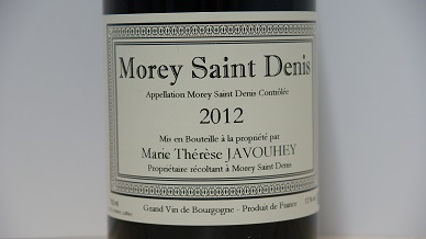 Morey Saint Denis 2012